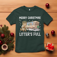 Funny Merry Christmas Litter's Full Cat Parody T Shirt Xmas Movie - Wonder Print Shop