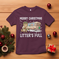 Funny Merry Christmas Litter's Full Cat Parody T Shirt Xmas Movie - Wonder Print Shop