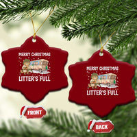 Funny Merry Christmas Litter's Full Cat Parody Ceramic Ornament Xmas Movie - Wonder Print Shop
