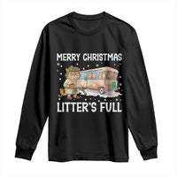 Funny Merry Christmas Litter's Full Cat Parody Long Sleeve Shirt Xmas Movie - Wonder Print Shop