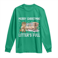 Funny Merry Christmas Litter's Full Cat Parody Long Sleeve Shirt Xmas Movie - Wonder Print Shop