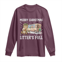 Funny Merry Christmas Litter's Full Cat Parody Long Sleeve Shirt Xmas Movie - Wonder Print Shop