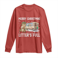 Funny Merry Christmas Litter's Full Cat Parody Long Sleeve Shirt Xmas Movie - Wonder Print Shop