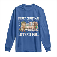 Funny Merry Christmas Litter's Full Cat Parody Long Sleeve Shirt Xmas Movie - Wonder Print Shop