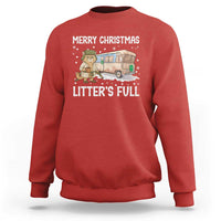 Funny Merry Christmas Litter's Full Cat Parody Sweatshirt Xmas Movie - Wonder Print Shop
