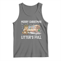 Funny Merry Christmas Litter's Full Cat Parody Tank Top Xmas Movie - Wonder Print Shop
