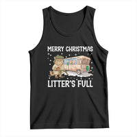 Funny Merry Christmas Litter's Full Cat Parody Tank Top Xmas Movie - Wonder Print Shop