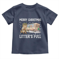 Funny Merry Christmas Litter's Full Cat Parody Toddler T Shirt Xmas Movie - Wonder Print Shop