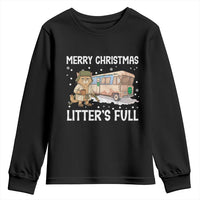 Funny Merry Christmas Litter's Full Cat Parody Youth Sweatshirt Xmas Movie - Wonder Print Shop