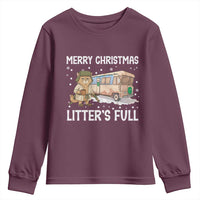 Funny Merry Christmas Litter's Full Cat Parody Youth Sweatshirt Xmas Movie - Wonder Print Shop