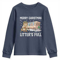Funny Merry Christmas Litter's Full Cat Parody Youth Sweatshirt Xmas Movie - Wonder Print Shop