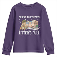 Funny Merry Christmas Litter's Full Cat Parody Youth Sweatshirt Xmas Movie - Wonder Print Shop