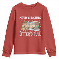 Funny Merry Christmas Litter's Full Cat Parody Youth Sweatshirt Xmas Movie - Wonder Print Shop