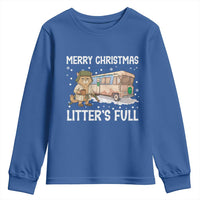 Funny Merry Christmas Litter's Full Cat Parody Youth Sweatshirt Xmas Movie - Wonder Print Shop