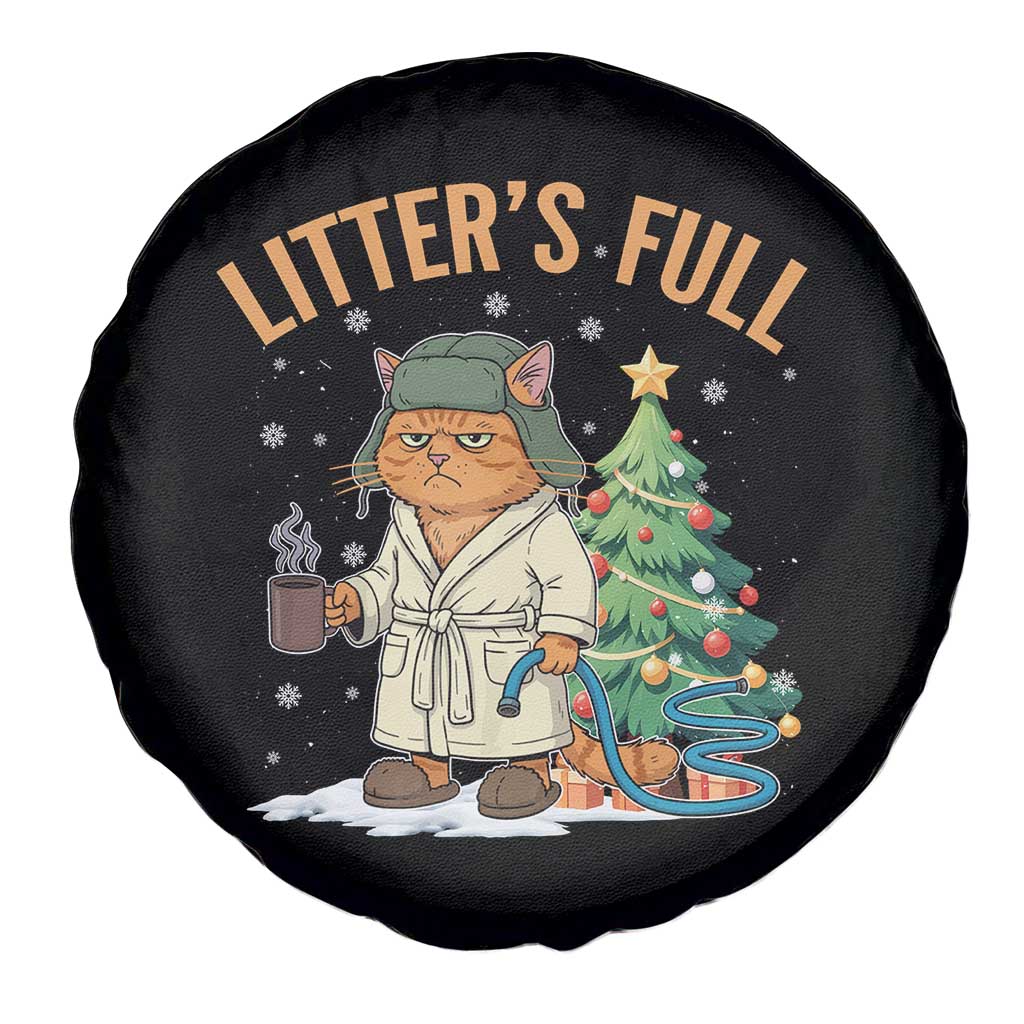 Funny Christmas Vacation Movie Litter's Full Cat Spare Tire Cover Xmas Tree - Wonder Print Shop
