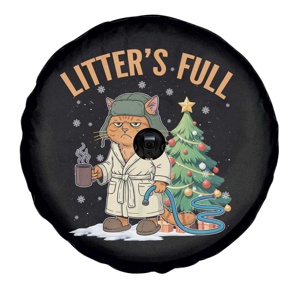 Funny Christmas Vacation Movie Litter's Full Cat Spare Tire Cover Xmas Tree - Wonder Print Shop