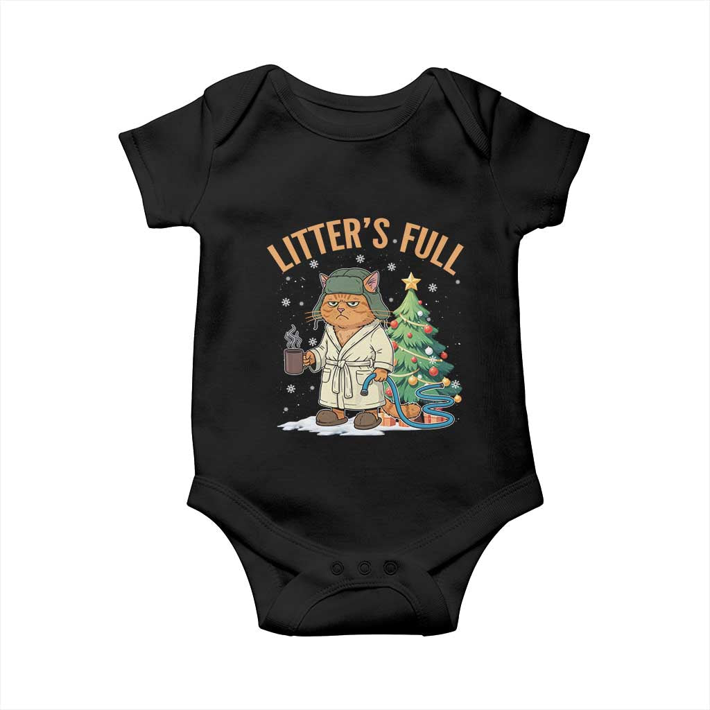 Funny Christmas Vacation Movie Litter's Full Cat Baby Onesie Xmas Tree - Wonder Print Shop