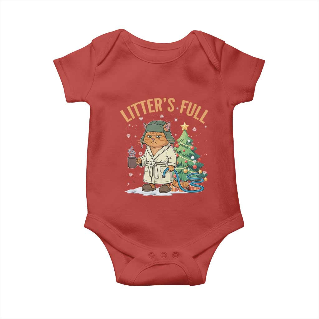 Funny Christmas Vacation Movie Litter's Full Cat Baby Onesie Xmas Tree - Wonder Print Shop