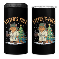 Funny Christmas Vacation Movie Litter's Full Cat 4 in 1 Can Cooler Tumbler Xmas Tree - Wonder Print Shop