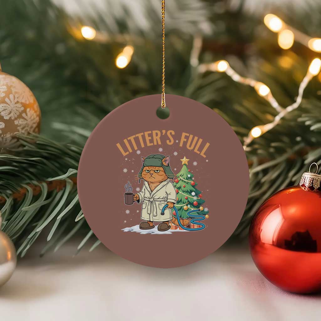 Funny Christmas Vacation Movie Litter's Full Cat Ceramic Ornament Xmas Tree - Wonder Print Shop