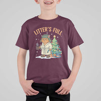 Funny Christmas Vacation Movie Litter's Full Cat T Shirt For Kid Xmas Tree - Wonder Print Shop