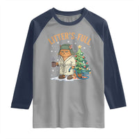 Funny Christmas Vacation Movie Litter's Full Cat Raglan Shirt Xmas Tree - Wonder Print Shop
