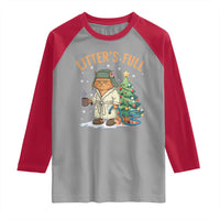 Funny Christmas Vacation Movie Litter's Full Cat Raglan Shirt Xmas Tree - Wonder Print Shop