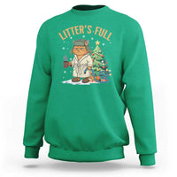 Funny Christmas Vacation Movie Litter's Full Cat Sweatshirt Xmas Tree - Wonder Print Shop