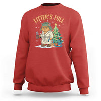 Funny Christmas Vacation Movie Litter's Full Cat Sweatshirt Xmas Tree - Wonder Print Shop