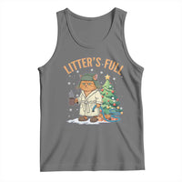 Funny Christmas Vacation Movie Litter's Full Cat Tank Top Xmas Tree - Wonder Print Shop