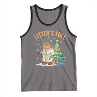 Funny Christmas Vacation Movie Litter's Full Cat Tank Top Xmas Tree - Wonder Print Shop