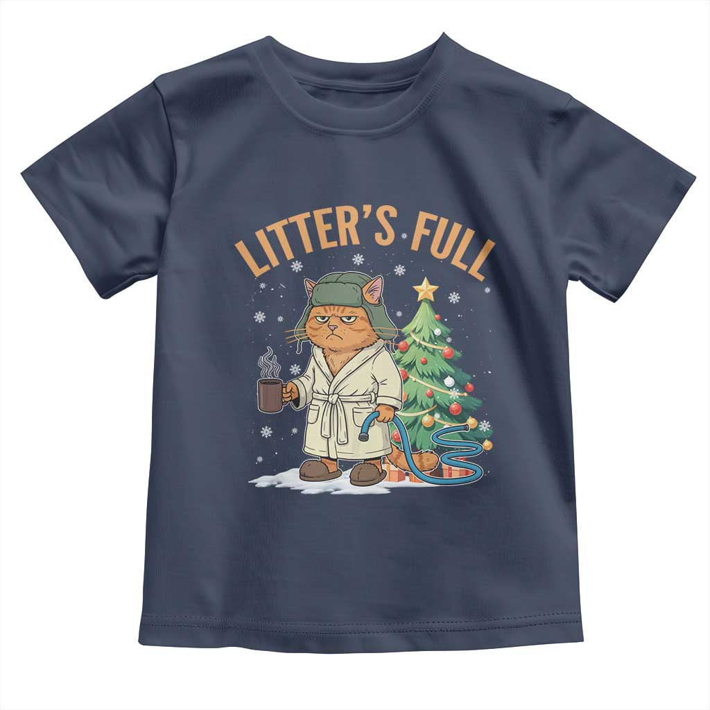 Funny Christmas Vacation Movie Litter's Full Cat Toddler T Shirt Xmas Tree - Wonder Print Shop