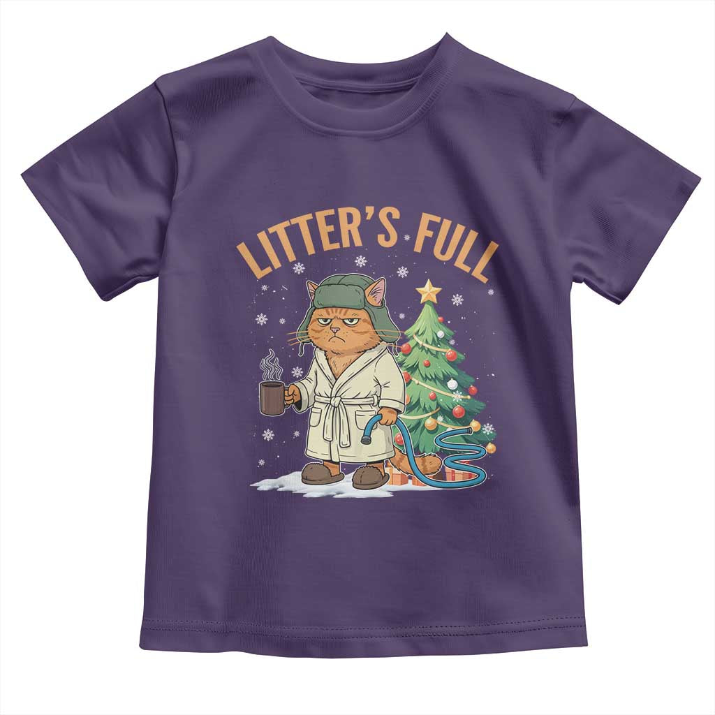 Funny Christmas Vacation Movie Litter's Full Cat Toddler T Shirt Xmas Tree - Wonder Print Shop