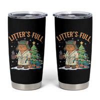 Funny Christmas Vacation Movie Litter's Full Cat Tumbler Cup Xmas Tree - Wonder Print Shop
