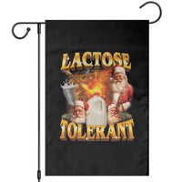 Funny Christmas Santa Lactose Tolerant Garden Flag Xmas Tummy Ironic Sarcastic Meme - Wonder Print Shop