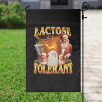 Funny Christmas Santa Lactose Tolerant Garden Flag Xmas Tummy Ironic Sarcastic Meme - Wonder Print Shop
