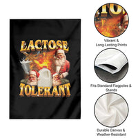Funny Christmas Santa Lactose Tolerant Garden Flag Xmas Tummy Ironic Sarcastic Meme - Wonder Print Shop