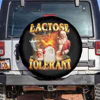 Funny Christmas Santa Lactose Tolerant Spare Tire Cover Xmas Tummy Ironic Sarcastic Meme - Wonder Print Shop