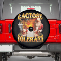 Funny Christmas Santa Lactose Tolerant Spare Tire Cover Xmas Tummy Ironic Sarcastic Meme - Wonder Print Shop