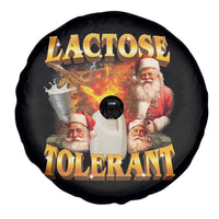 Funny Christmas Santa Lactose Tolerant Spare Tire Cover Xmas Tummy Ironic Sarcastic Meme - Wonder Print Shop