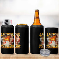 Funny Christmas Santa Lactose Tolerant 4 in 1 Can Cooler Tumbler Xmas Tummy Ironic Sarcastic Meme - Wonder Print Shop