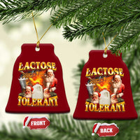 Funny Christmas Santa Lactose Tolerant Ceramic Ornament Xmas Tummy Ironic Sarcastic Meme - Wonder Print Shop