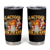 Funny Christmas Santa Lactose Tolerant Tumbler Cup Xmas Tummy Ironic Sarcastic Meme - Wonder Print Shop