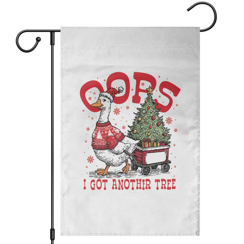 Funny Oops I Got Another Tree Funny Christmas Goose Garden Flag - Wonder Print Shop