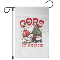 Funny Oops I Got Another Tree Funny Christmas Goose Garden Flag - Wonder Print Shop