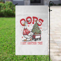 Funny Oops I Got Another Tree Funny Christmas Goose Garden Flag - Wonder Print Shop