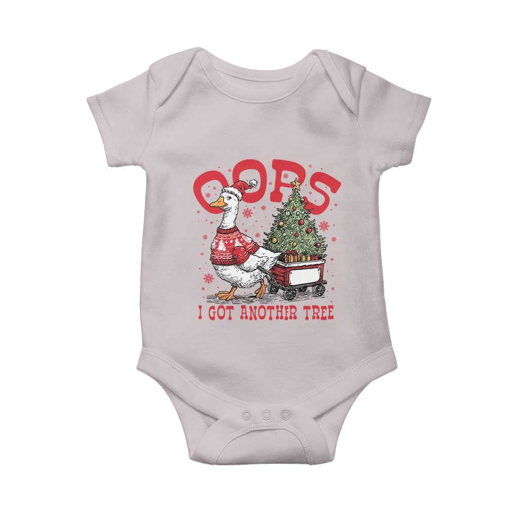 Funny Oops I Got Another Tree Funny Christmas Goose Baby Onesie - Wonder Print Shop