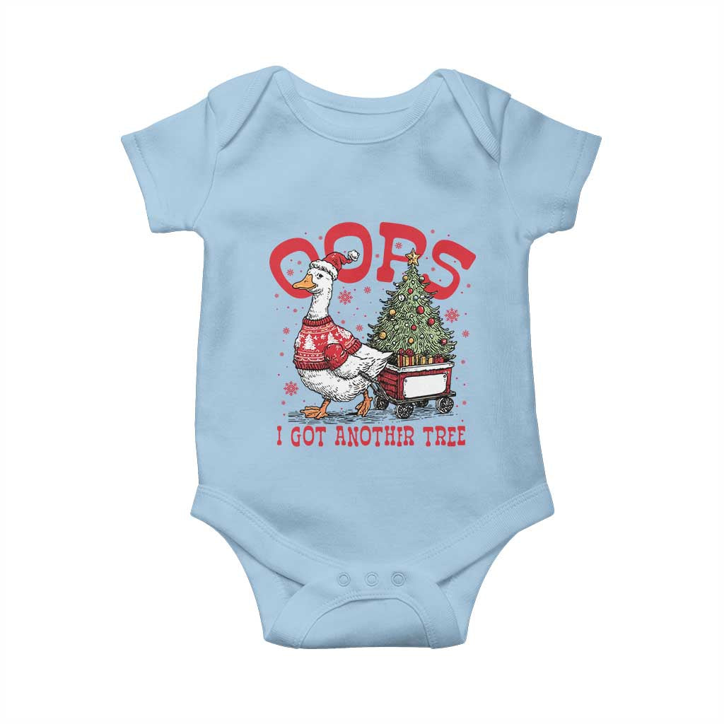 Funny Oops I Got Another Tree Funny Christmas Goose Baby Onesie - Wonder Print Shop