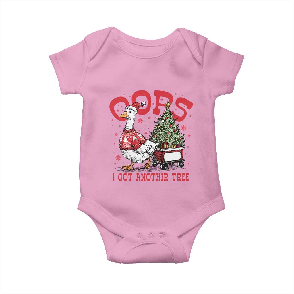 Funny Oops I Got Another Tree Funny Christmas Goose Baby Onesie - Wonder Print Shop