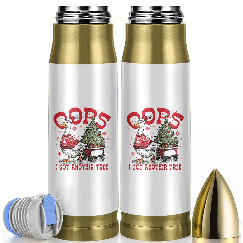 Funny Oops I Got Another Tree Funny Christmas Goose Bullet Tumbler - Wonder Print Shop